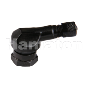 Aluminium-Ventil 97° schwarz für Motorrad, Ventilloch 8,3 mm, Art. Nr. 610-B