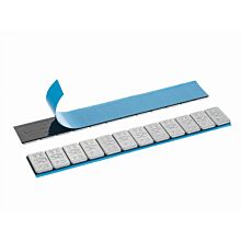 PREMIUM KLEBEGEWICHT 30g-Riegel Stahl 12x2,5g, 19x2,5 mm extra flach, mit grauer Kunststoffbeschichtung, VE: 100 Stück, Art. Nr. 3270FE