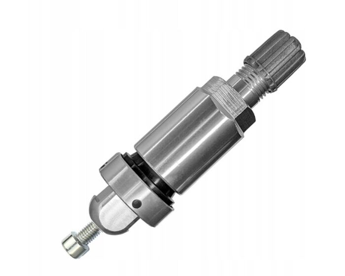 RDKS Aluventilsatz silber mit Befestigungsschraube am Sensor für Original TESLA BLE-Sysgration Bluetooth Sensor für Modell 3, S, X, Y ab 11/2020, Art. Nr. 72-20-600
