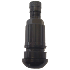 Metallventil 42mm SW 11 schwarz mit integrierter Kunststoffscheibe