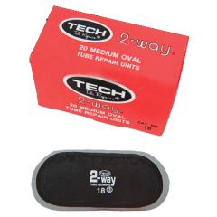 Schlauchflicken oval 065x040mm TECH Cat. Nr. 17, VE: 30 Stück