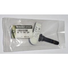ORIGINAL RDKS-Sensor Erstausrüstung 407009322R in Original Renault-Werksverpackung mit Snap in Gummiventil für DACIA/OPEL/RENAULT/SMART gem. Modellabdeckung, Art. Nr. 72-20-093