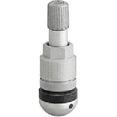 Ultraleichtes Aluminiumventil 42 mm SW 11 grau mit integrierter Kunststoffscheibe und Aluventilkappe (nicht im Bild)