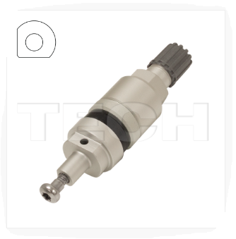 RDKS High Speed Aluminiumventilsatz über 210 km/h für div. Schrader Sensoren z. B. Typ Faraday (entspr. Schrader 5061), Art. Nr. 72-20-476