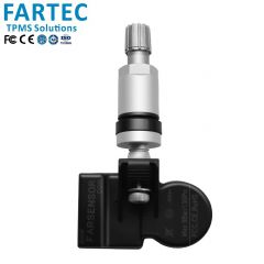 Einbaufertig programmierter RDKS Sensor 433 MHz BMW/MINI/MERCEDES bestimmte Modelle (bitte beachten Sie die Modellabdeckung), mit Aluschraubventil silbern (auch in schwarz oder metallgrau und Gummiventil, bitte bei Bestellung angeben), Art. Nr. 72-21-849