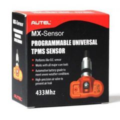 AUTEL MX-Universalsensor mit Aluschraubventil programmiert für HYUNDAI iX35 II HIGHLINE/i40/KIA RIO III HIGHLINE 433 MHz gem. Modellabdeckung