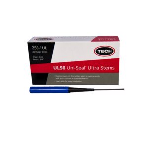 Uni-Seal Stamm mit Metall-Einziehstift zum Ausfüllen von 6mm Schadenskanal, geeignet für Heiß- und Kaltreparatur, Art. Nr. 250-1UL, VE: 20 Stück