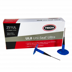 Reparaturpilz TECH Uni Seal Ultra mit Metall-Einziehstift für 8mm Schaden geeignet für Heiß- und Kaltreparatur Art. Nr. 251UL, VE: 14 Stück