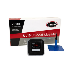 LKW-Reparaturpilz TECH Uni Seal MAX mit Metall-Einziehstift für 10 mm Schaden bei LKW-Diagonal- und Radial-Reifen geeignet für Heiß- und Kaltreparatur Art. Nr. 291UL, VE: 10 Stück