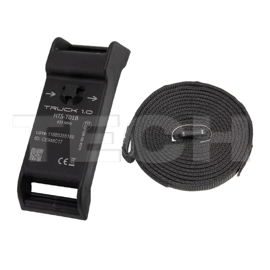 LKW-RDKS Universalsensor EU-Pro Truck 1.0 für Bandmontage (Band incl.), 433 MHz, frei programmierbar, zum Einsatz an Fahrzeugen gem. Modellabdeckung, TÜV-zertifiziert, Art. Nr. 72-22-937