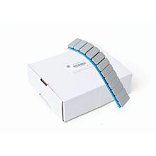 PREMIUM KLEBEGEWICHT 120g-Riegel (12x10g) Stahl, 26x5 mm mit grauer Kunststoffbeschichtung und Folienabrisskante für große SUV und VANS, VE 50 Stück, Art. Nr. 3120 FE