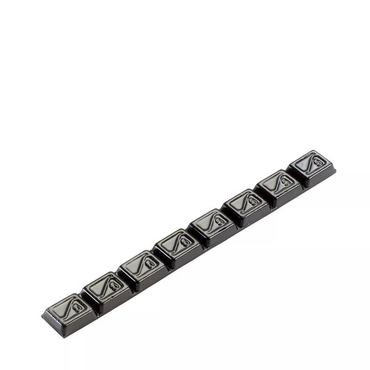 PREMIUM MOTORRADKLEBEGEWICHT 40g-Riegel (8x5 g) 10x6mm schwarz, VE: 50 Stück, Art. Nr. 3040-B