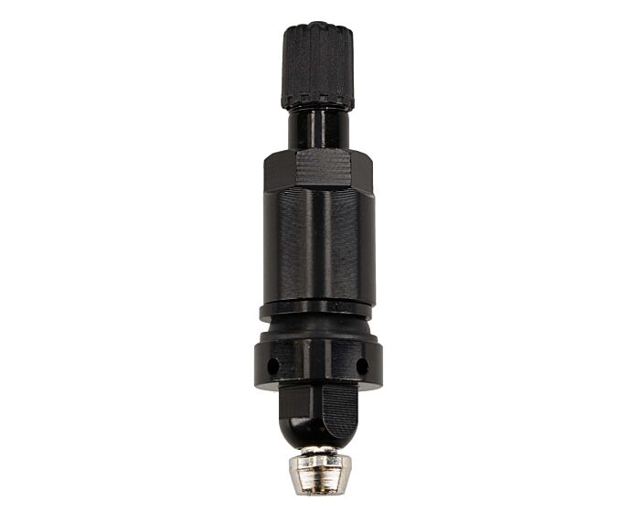 RDKS Aluventilsatz schwarz mit Befestigungsschraube am Sensor für Original TESLA BLE-Sysgration Bluetooth Sensor für Modell 3, S, X, Y ab 11/2020, Art. Nr. 72-20-610