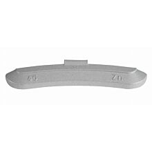 Zink-Schlaggewicht mit grauer Kunststoffbeschichtung für Stahlfelgen 45g, VE: 50 Stück