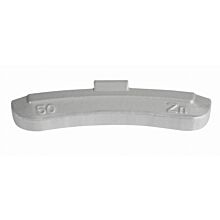 Zink-Schlaggewicht mit grauer Kunststoffbeschichtung für Stahlfelgen 50g, VE: 50 Stück