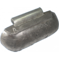 LKW-Schlaggewicht für schlauchlose Felgen 050g mit grauer Kunststoffbeschichtung, VE: 25 Stück
