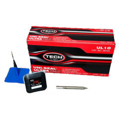 LKW-Reparaturpilz TECH Uni Seal MAX mit Metall-Einziehstift für 10 mm Schaden bei LKW-Diagonal- und Radial-Reifen geeignet für Heiß- und Kaltreparatur Art. Nr. 291UL, VE: 10 Stück