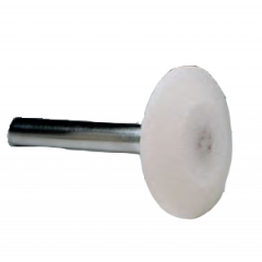 Schleifstein weiß 30 mm Durchmesser, 6 mm Schaft, max. 22 000 U/min., Art. Nr. S879